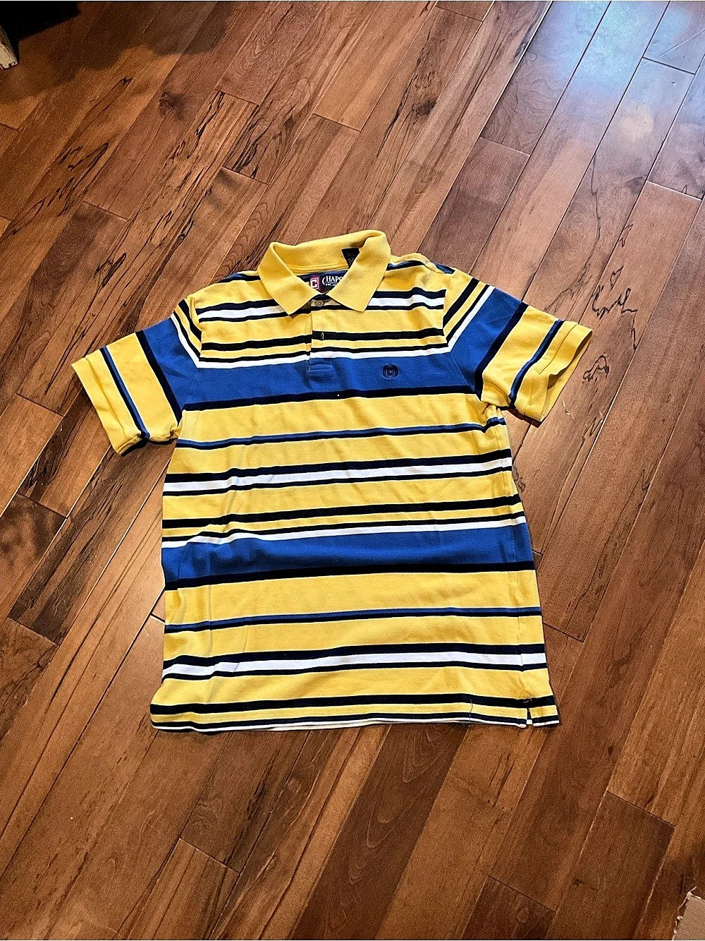 Men’s Chaps Striped Polo in Yellow & Blue by Ralph Lauren